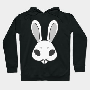 White rabbit mask Hoodie